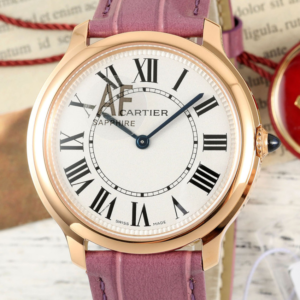 AF Factory Replica Cartier RONDE DE CARTIER WGRN0012 Purple Strap For Sale - Replica Watch Wholesale