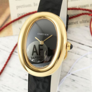 AF Factory Replica Cartier Bathtub WGBA0040 Black Dial For Sale - Replica Watch Wholesale