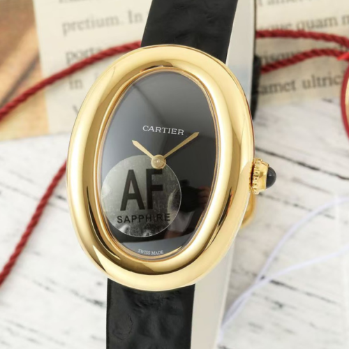 AF Factory Replica Cartier Bathtub WGBA0040 Black Dial For Sale - Replica Watch Wholesale