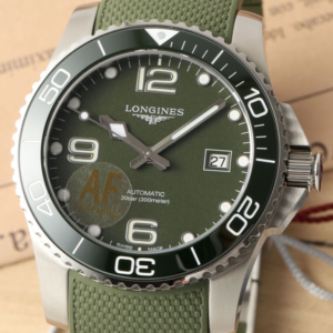 AF Factory Replica Longines Concas L3.781.4.06.9 Green strap For Sale - Replica Watch Wholesale