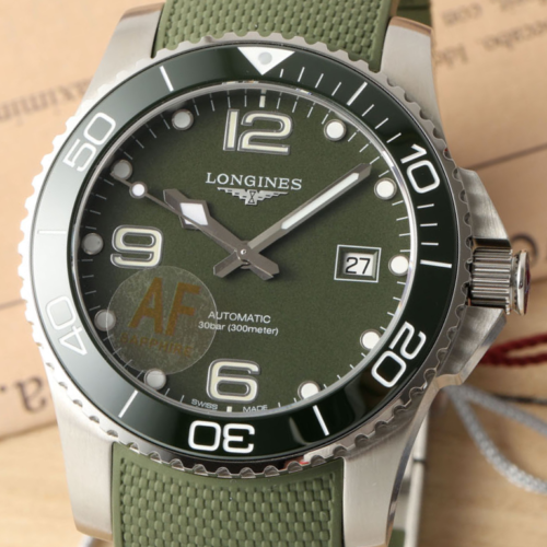 AF Factory Replica Longines Concas L3.781.4.06.9 Green strap For Sale - Replica Watch Wholesale