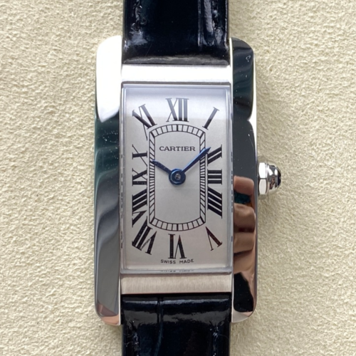8848 Factory Replica Cartier Tank WSTA0050 Silver Grey Dial For Sale - Replica Watch Wholesale