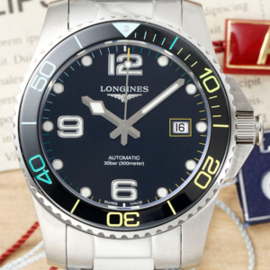 AF Factory Replica Longines Concas L3.781.4.59.6 Black Ceramic For Sale - Replica Watch Wholesale