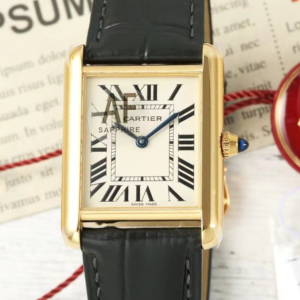 AF Factory Replica Cartier Tank WGTA0067 Dark Gray Strap For Sale - Replica Watch Wholesale