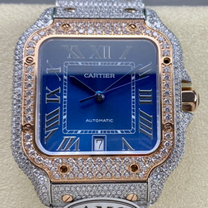 AMG Factory Replica Cartier Santos W2SA0020 Blue Dial For Sale - Replica Watch Wholesale