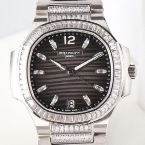 GR Factory Replica Patek Philippe Nautilus 7014-1G-001 Charcoal Grey Dial For Sale - Replica Watch Wholesale