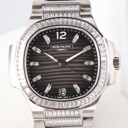 GR Factory Replica Patek Philippe Nautilus 7014-1G-001 Charcoal Grey Dial For Sale - Replica Watch Wholesale