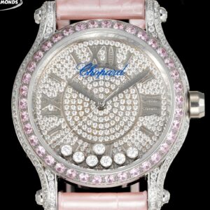 YF Factory Replica Chopard Happy Diamonds 274891-9001 Pink Strap For Sale - Replica Watch Wholesale