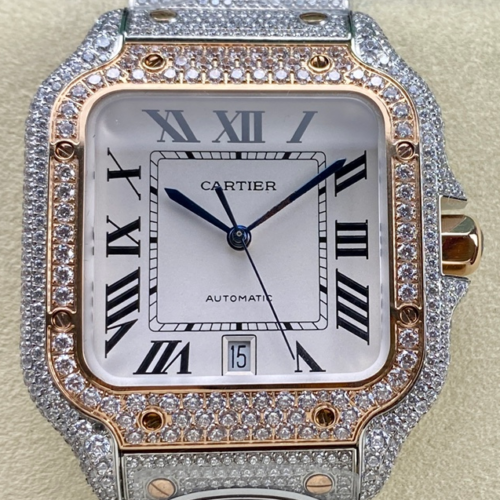 AMG Factory Replica Cartier Santos W2SA0021 White Dial For Sale - Replica Watch Wholesale