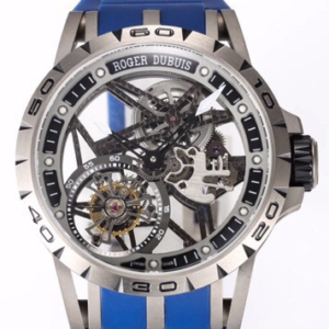 NEW Factory Replica Roger Dubuis Excalibur Tourbillon RDDBEX0479 Blue Strap For Sale - Replica Watch Wholesale