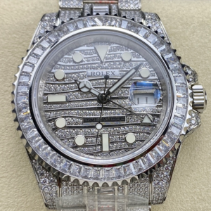 AMG Factory Replica Rolex GMT Master 116769TBR-74779B Diamond Strap For Sale - Replica Watch Wholesale
