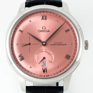 MKS Factory Replica Omega De Ville 434.13.41.21.10.001 Pink Orange Dial For Sale - Replica Watch Wholesale