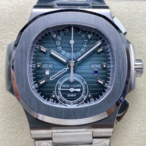 3K Factory Replica Patek Philippe Nautilus 5990-1A-011 Dual Time Zone For Sale - Replica Watch Wholesale