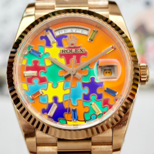 QH Factory Replica Rolex Day Date m128235-0063 Orange Dial For Sale - Replica Watch Wholesale