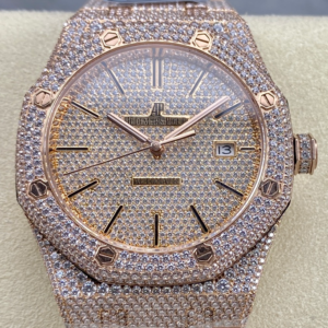 AMG Factory Replica Audemars Piguet Royal Oak 15400OR.022 Diamond Strap For Sale - Replica Watch Wholesale