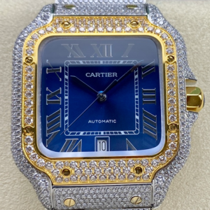 AMG Factory Replica Cartier Santos W2SA0022 Gold Bezel For Sale - Replica Watch Wholesale
