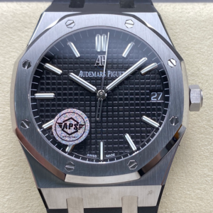 APS Factory Replica AP Royal Oak 15500ST Black Strap For Sale - Replica Watch Wholesale