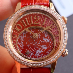 CC Factory Replica Jaeger LeCoultre Rendez Vous 3482560 Red Dial For Sale - Replica Watch Wholesale