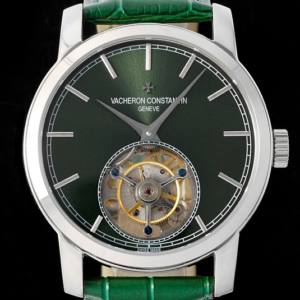 RMS Factory Replica Vacheron Constantin Traditionnelle Tourbillon 6000T-000P-H025 Green Strap For Sale - Replica Watch Wholesale