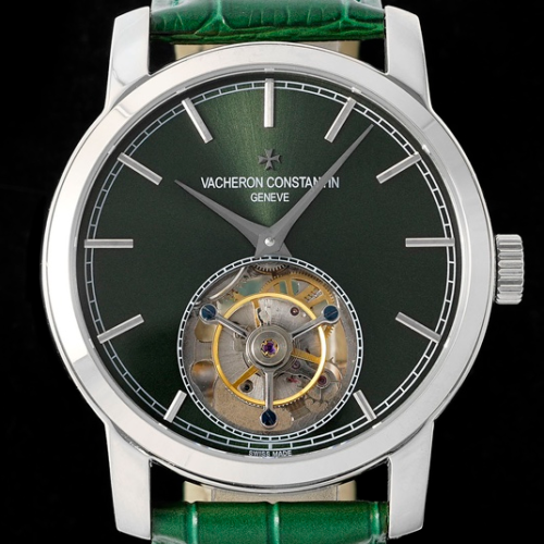 RMS Factory Replica Vacheron Constantin Traditionnelle Tourbillon 6000T-000P-H025 Green Strap For Sale - Replica Watch Wholesale