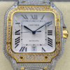 AMG Factory Replica Cartier Santos W2SA0023 Diamond Bezel For Sale - Replica Watch Wholesale