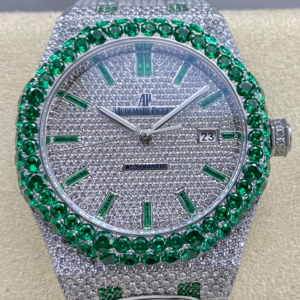 AMG Factory Replica Audemars Piguet Royal Oak 15400ST.013 Green Bezel For Sale - Replica Watch Wholesale