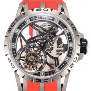 NEW Factory Replica Roger Dubuis Excalibur Tourbillon RDDBEX0479 Red Strap For Sale - Replica Watch Wholesale