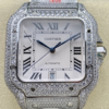 AMG Factory Replica Cartier Santos WSSA0011 Stainless Steel Bezel For Sale - Replica Watch Wholesale