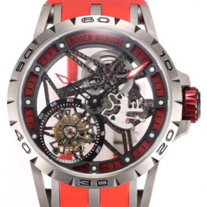 NEW Factory Replica Roger Dubuis Excalibur Tourbillon RDDBEX0479 Round Hollow For Sale - Replica Watch Wholesale