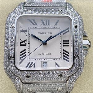 AMG Factory Replica Cartier Santos WSSA0011 Stainless Steel Bezel For Sale - Replica Watch Wholesale