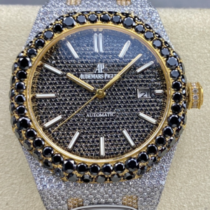 AMG Factory Replica Audemars Piguet Royal Oak 15400OR.025 Black Diamond Dial For Sale - Replica Watch Wholesale