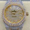AMG Factory Replica Audemars Piguet Royal Oak 15400OR.026 Full Diamond For Sale - Replica Watch Wholesale