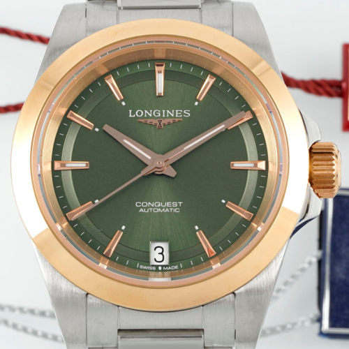 AF Factory Replica Longines Concas L3.430.5.02.6 Green Dial For Sale - Replica Watch Wholesale
