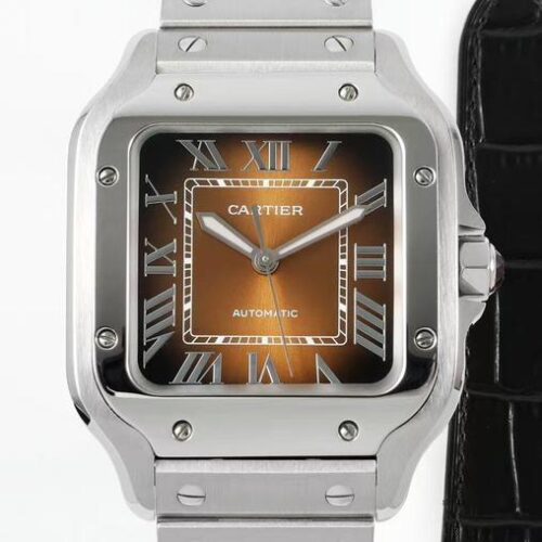 BV Factory Replica Cartier Santos WSSA0065 Gradient Brown For Sale - Replica Watch Wholesale
