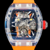 RM Factory Replica Richard Mille Tourbillon RM27-02 Orange Strap For Sale - Replica Watch Wholesale