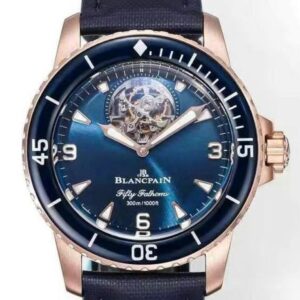 YS Factory Replica Blancpain Fifty Fathoms Tourbillon 5025-36B40-O52B Blue Dial For Sale - Replica Watch Wholesale