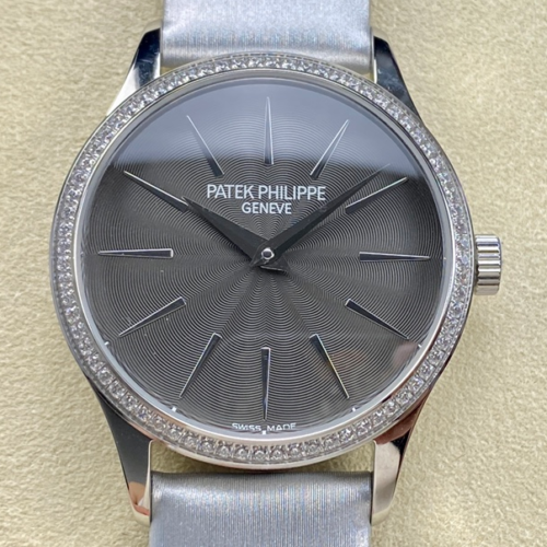 Replica Patek Philippe Calatrava 4897G-010 Silver-grey Dial For Sale - Replica Watch Wholesale