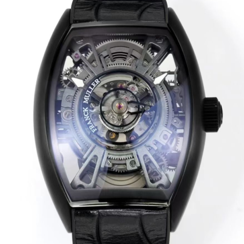 NEW Factory Replica Franck Muller Tourbillon CURVEX V45 Black Case For Sale - Replica Watch Wholesale