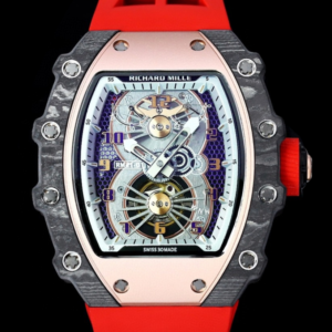 RM Factory Replica Richard Mille Tourbillon RM21-01 Red Strap For Sale - Replica Watch Wholesale
