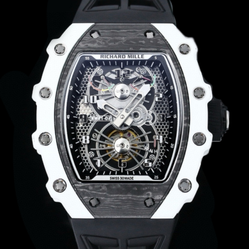 RM Factory Replica Richard Mille Tourbillon RM21-01 Carbon Fiber Case For Sale - Replica Watch Wholesale