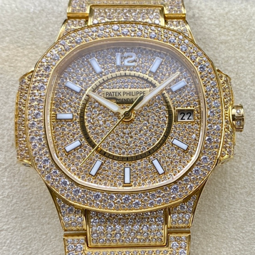 GR Factory Replica Patek Philippe Nautilus 7021 Gold Diamond Dial For Sale - Replica Watch Wholesale