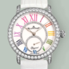 V+ Factory Replica Blancpain Ladybird 3661A-1954-95A Pearl White Strap For Sale - Replica Watch Wholesale