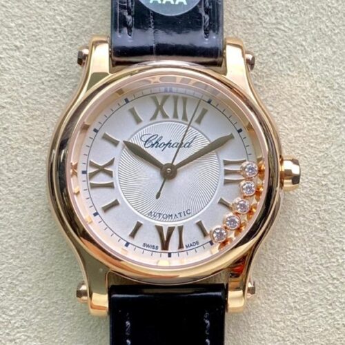 YF Factory Replica Chopard Happy Diamonds 274893-5001 Rose Gold Case For Sale - Replica Watch Wholesale