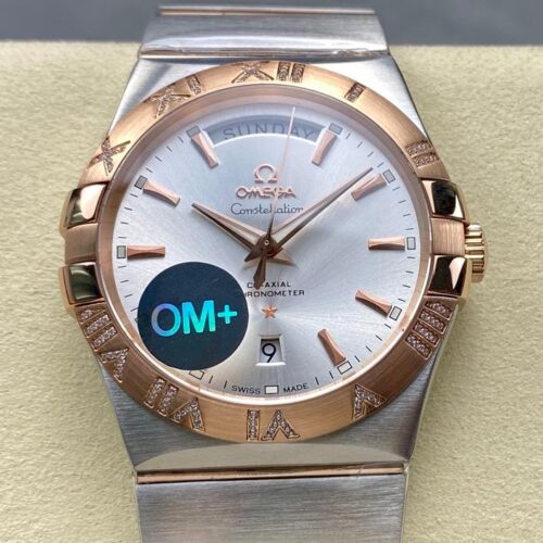 OM Factory Replica Omega Constellation 123.25.38.22.02.001 Two-tone Strap For Sale - Replica Watch Wholesale