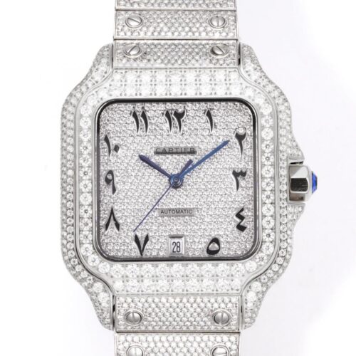 F4 Factory Replica Cartier Santos Diamond For Sale - Replica Watch Wholesale