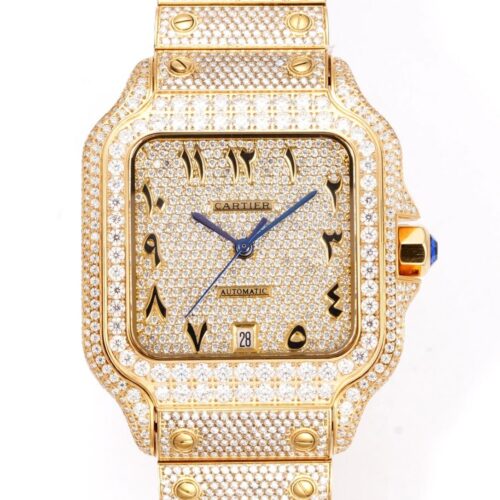 F4 Factory Replica Cartier Santos Diamond-set Dial For Sale - Replica Watch Wholesale