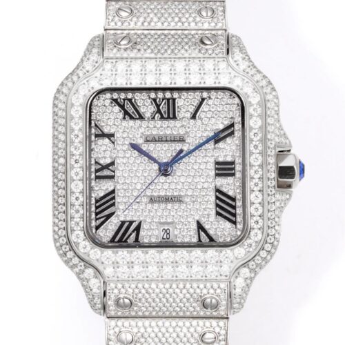 F4 Factory Replica Cartier Santos Diamond-set Strap For Sale - Replica Watch Wholesale