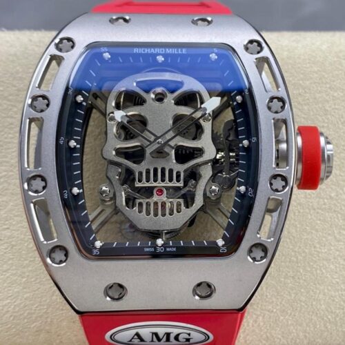 AMG Factory Replica Richard Mille Tourbillon RM052 Skull Pattern For Sale - Replica Watch Wholesale