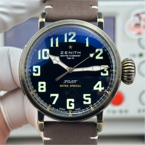 V+ Factory Replica Zenith Pilot 29.2430.679-21.C753 Bronze Case For Sale - Replica Watch Wholesale