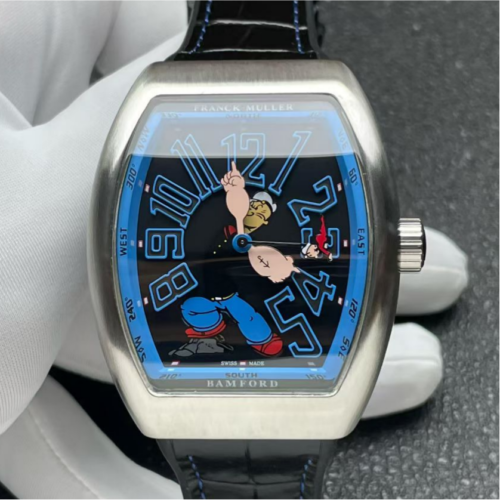 ABF Factory Replica Franck Muller Vanguard x Popeye Limited Edition V45 SC DT For Sale - Replica Watch Wholesale